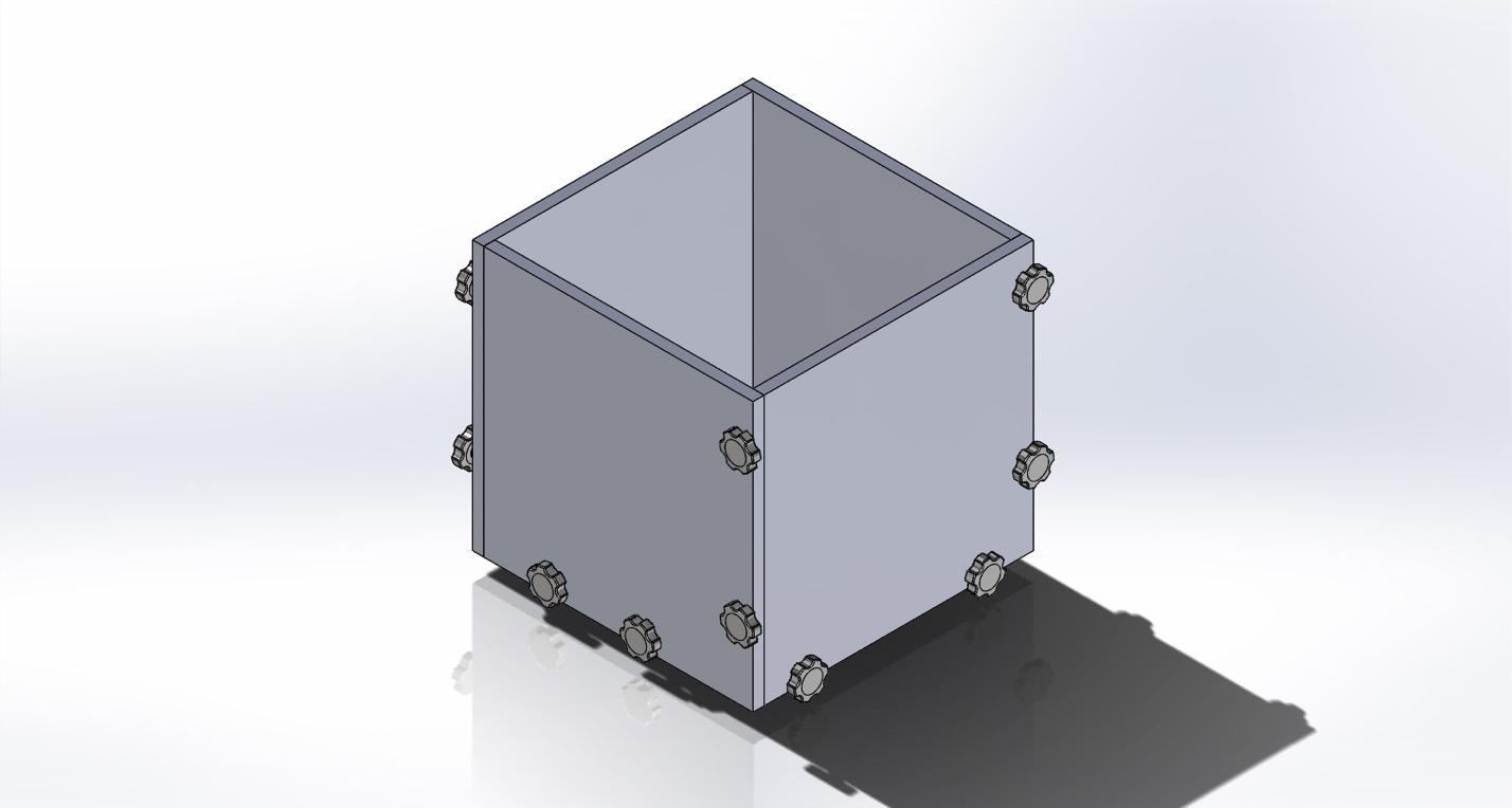 Figure 1. Schematic of the box to be used to prepare the soil